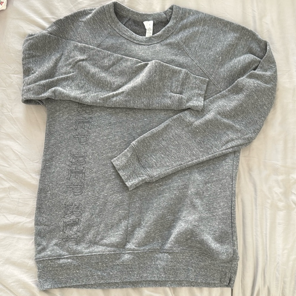 Taylor Swift Reputation Rep Rep Rep Crewneck Grey Gray Sweatshirt Long Sleeve